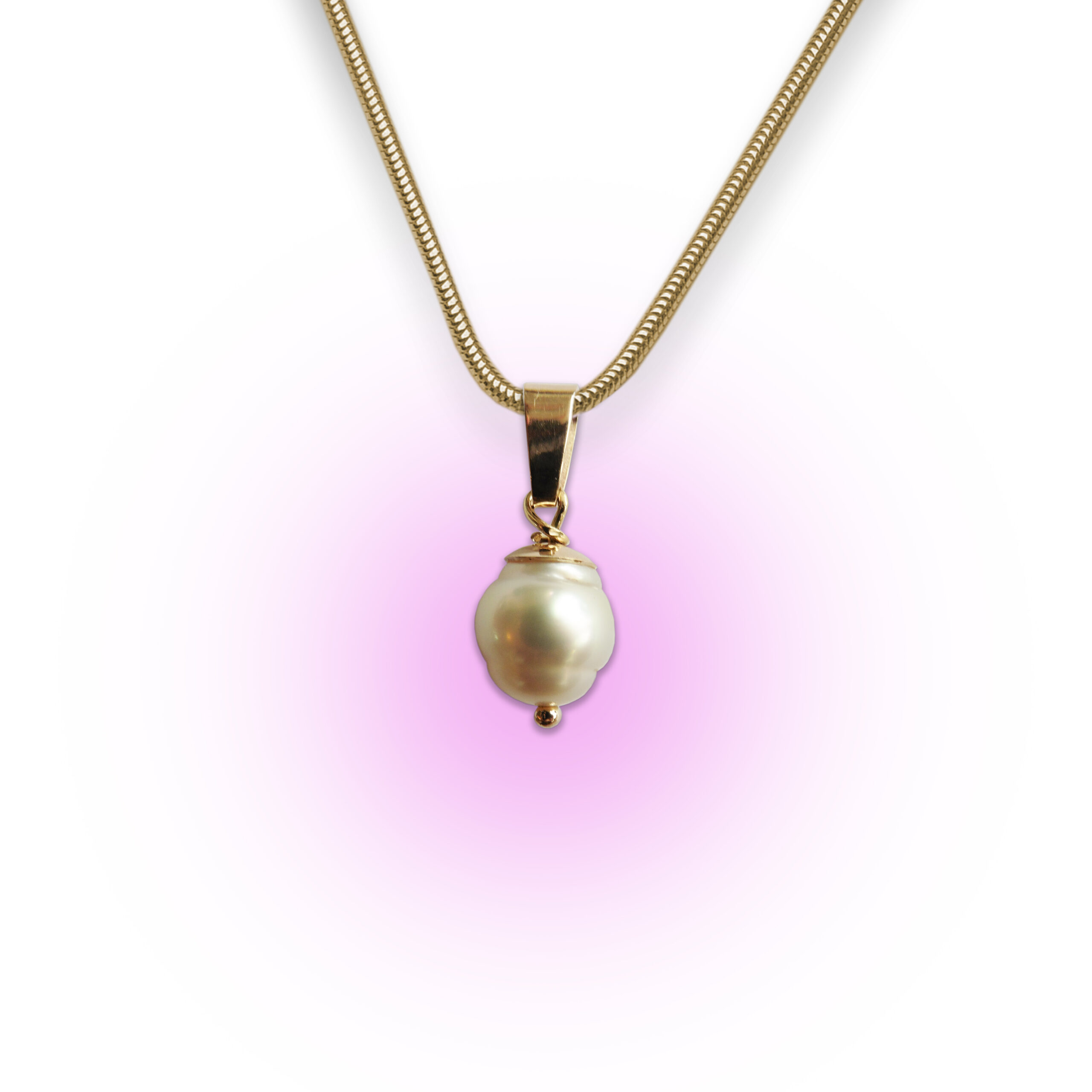 14 karaat gouden hanger met parel 14 karaat 14 karaat gouden hanger met parel - femia jongstra